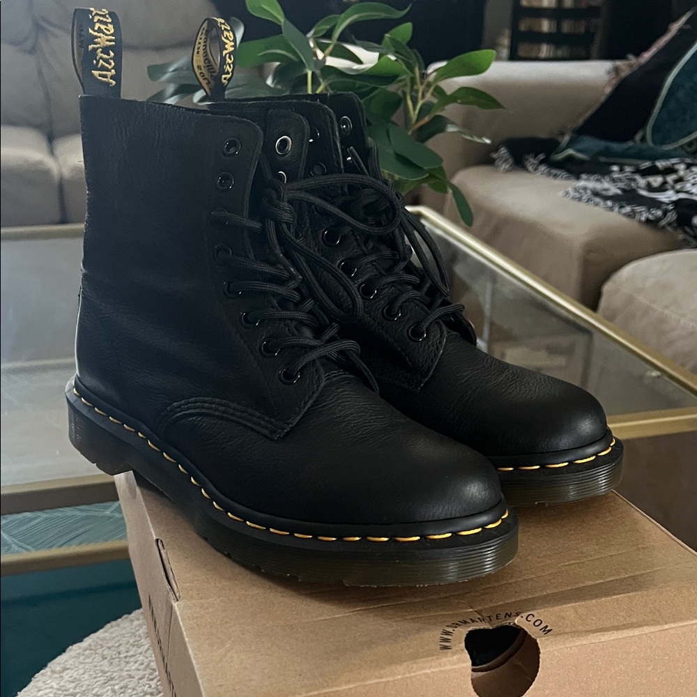 CO Black Boots with Yellow Accents